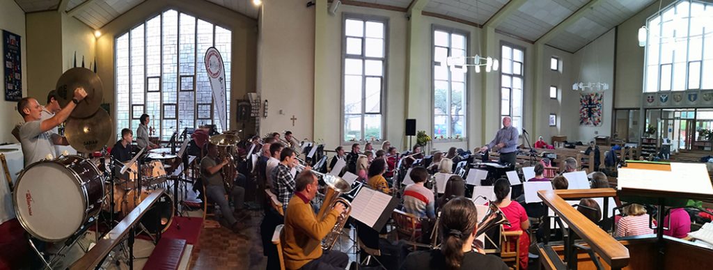 Band rehearsal for our autumn concert at St Thomas' Church