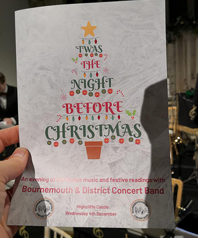 Christmas concert programme
