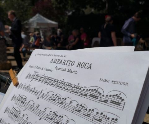 Amparito Roca music with people in background