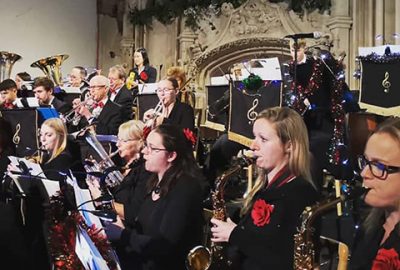 Band performing at Highcliffe Castle