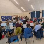 Band rehearsing at Sunday musicals workshop