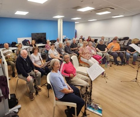 Bournemouth Daytime Community Band rehearsal