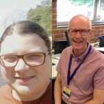 Woman and man profile photo