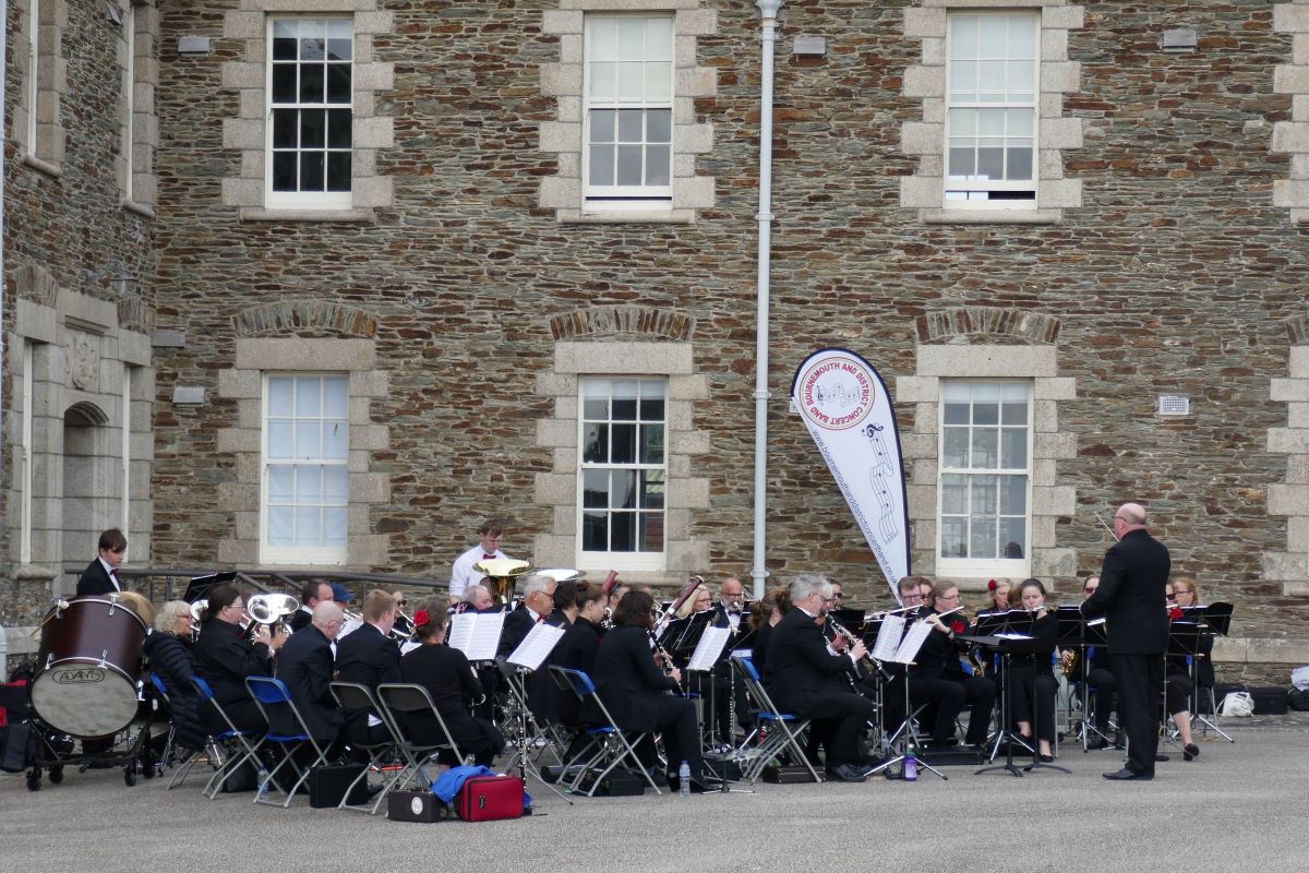 Band performing at Pendennis Castle