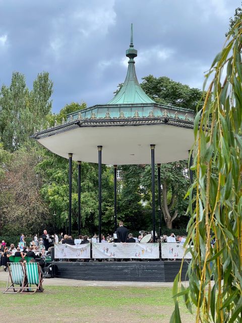 Regent's Park Bandstand with tree in foreground
