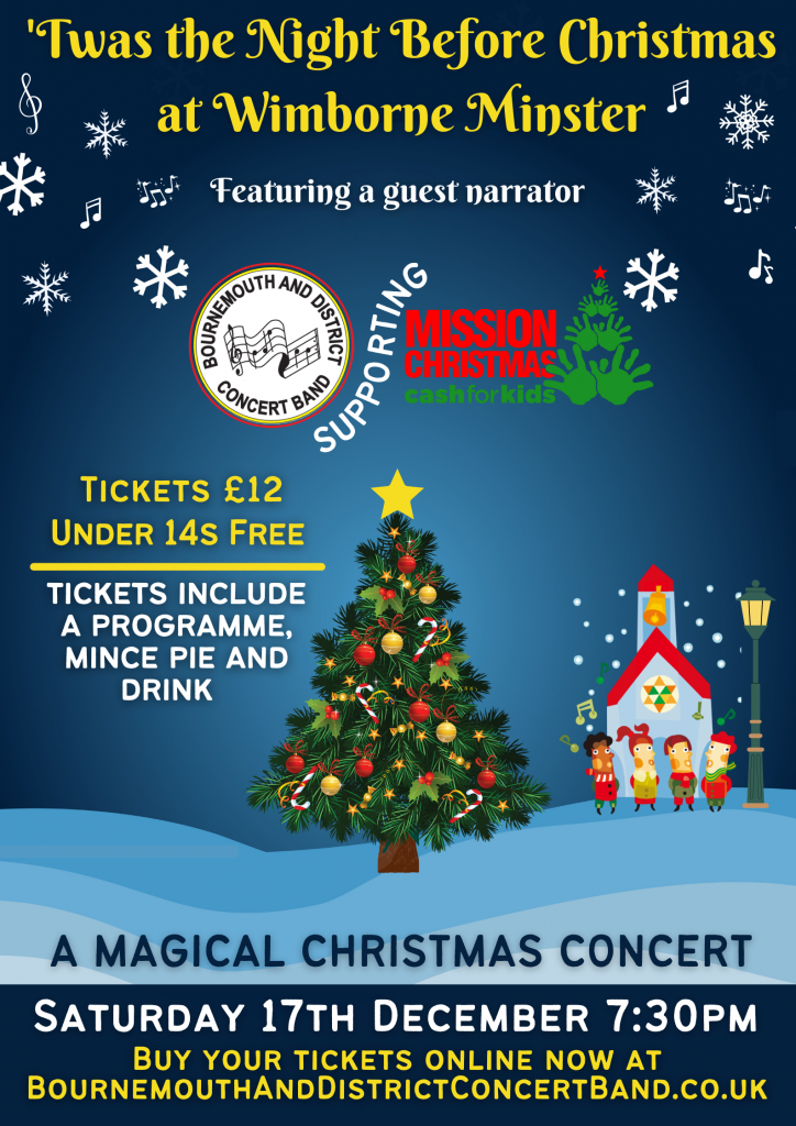 wimbornechristmasconcertposter22 Bournemouth and District Concert Band